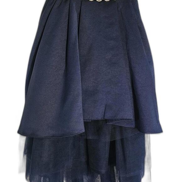 Elegant Navy Blue Holiday Dress size Girls 16 - Picture 4 of 7